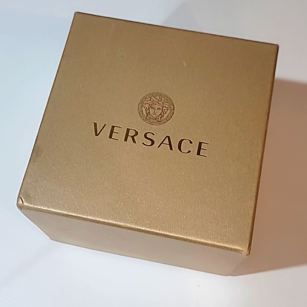 VERSACE Gold Square Watch Box